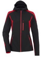 Softshelljacke/Schwarz, Rot
