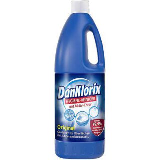 DanKlorix Hygiene Reiniger; 1,5l ; UN 1719, Caustic alkali liquid, n.o.s.;8 ; III ,