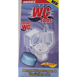 Reinex WC-Reiniger Tabs ; 320g ; UN 1759; Ätzend Fester Stoff N.A.G ; 8, III; E